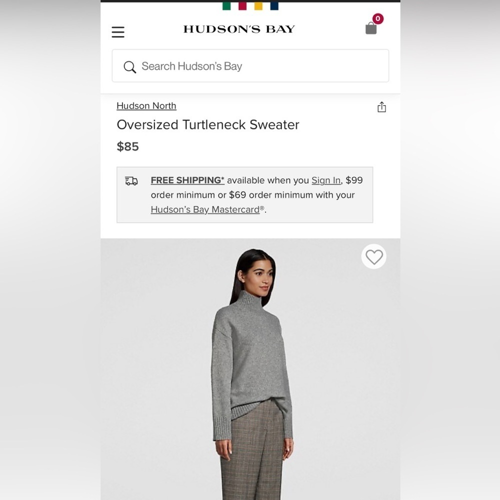 Hudson North

Oversized Turtleneck Sweater